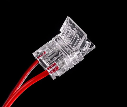 كلبس شريط ليد 10 ملم بسلك