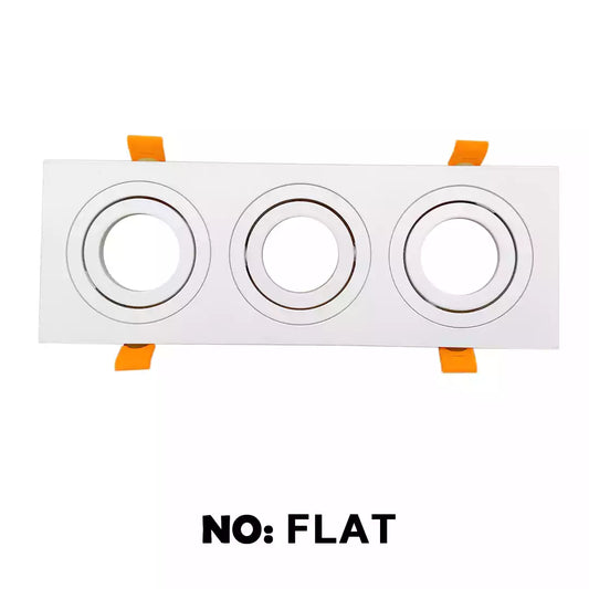 اسبوت فلات ثلاثى ابيض معدن سونايس