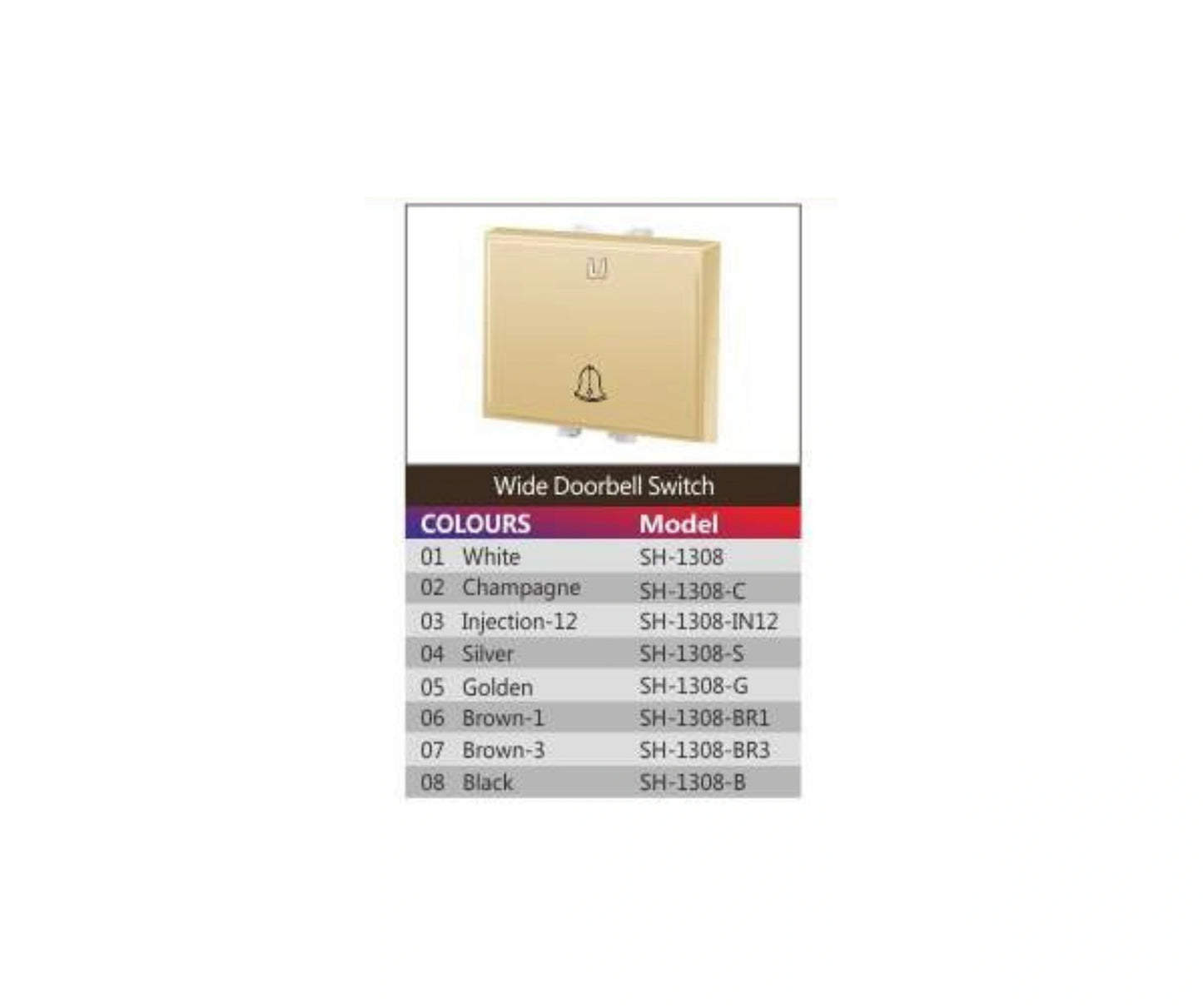 زر جرس عريض سانشى