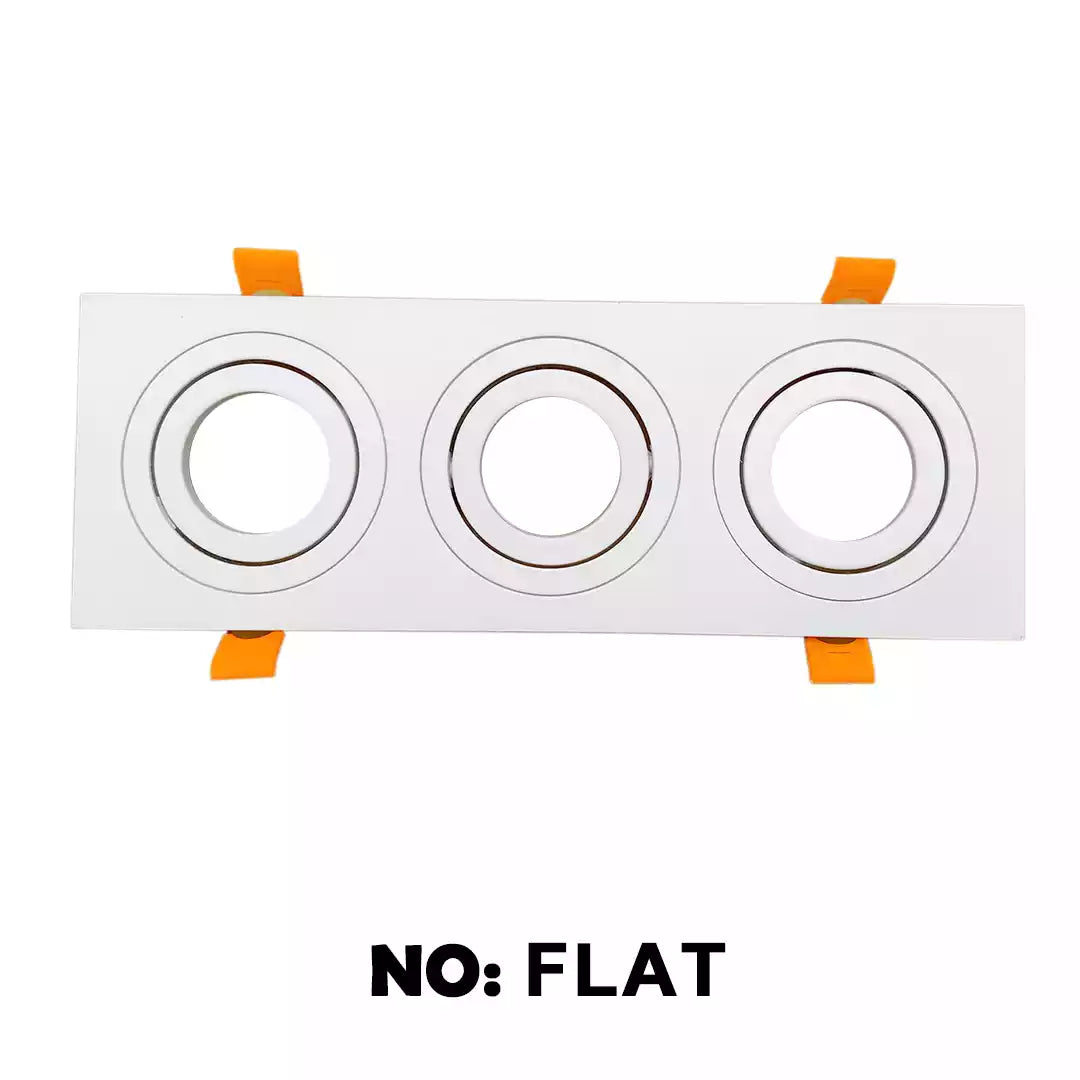 اسبوت فلات ثلاثى ابيض معدن سونايس