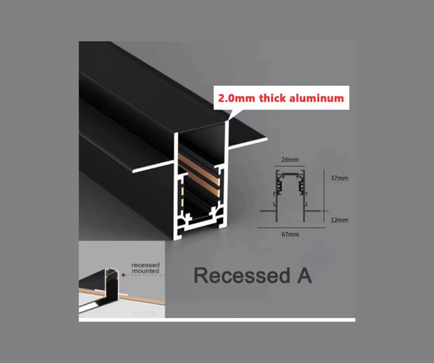 عود داخل بشفه 3 متر 2050جرام ماجنتك