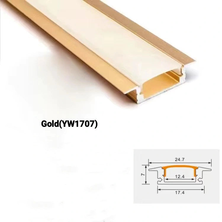 بروفايل داخل 1.7*.07 سم 3 متر ذهبى